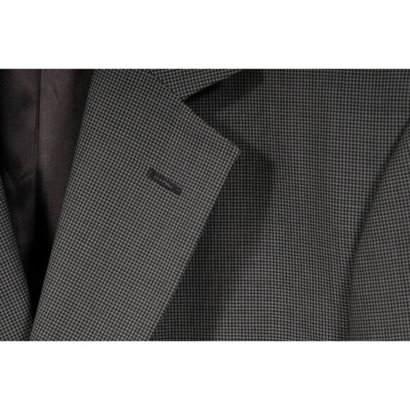 Brooks Brothers 346 Mens Suit 40 Reg Brown Tan Houndstooth 2 Piece 2 Btn Jacket - Picture 5 of 12